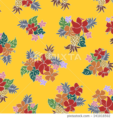芙蓉和鳳梨紡織圖案, 芙蓉和鳳梨紡織圖案, 141018502