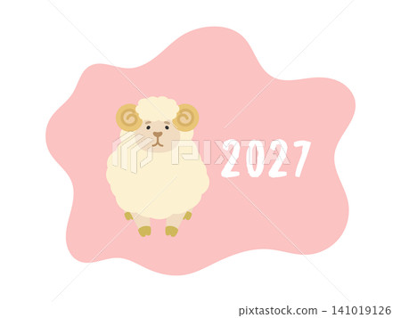 2027 年綿羊的插圖 2027 年綿羊的插圖 141019126
