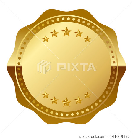 A luxurious gold emblem featuring 10 stars. A luxurious gold emblem featuring 10 stars. 141019152