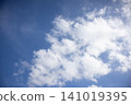 Blue sky with white cloud, bright natural sky background 141019395