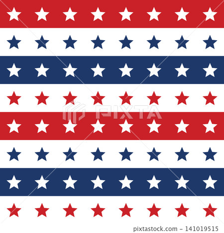 USA Patriotic Stars and Stripes Pattern, Red White and Blue American Repeat Design, Minimal Vector Background for Independence Day, Fourth of July and 250 Anniversary Celebration USA Patriotic Stars and Stripes Pattern, Red White and Blue American Repeat Design, Minimal Vector Background for Independence Day, Fourth of July and 250 Anniversary Celebration 141019515