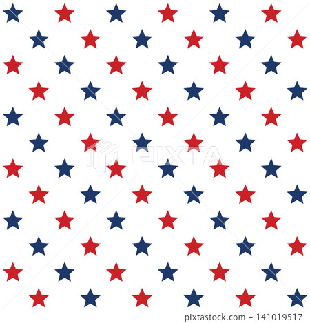 USA Patriotic Star Pattern on White Background, Red and Blue American Repeat Design, Minimal Vector Surface Pattern for Independence Day, Fourth of July and 250 Anniversary Celebration USA Patriotic Star Pattern on White Background, Red and Blue American Repeat Design, Minimal Vector Surface Pattern for Independence Day, Fourth of July and 250 Anniversary Celebration 141019517