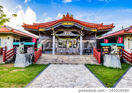 Miyako Island, Miyako Shrine scenery Miyako Island, Miyako Shrine scenery 141019584