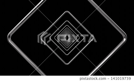 multiple diamond shaped silver metal overlay background 3D Rendering multiple diamond shaped silver metal overlay background 3D Rendering 141019739