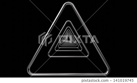 multiple triangle shaped silver metal overlay background 3D Rendering multiple triangle shaped silver metal overlay background 3D Rendering 141019745