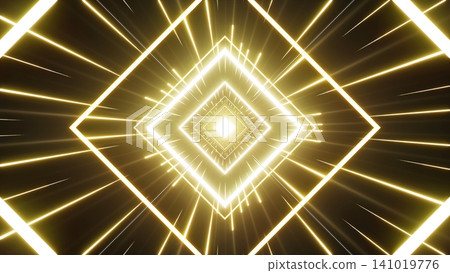 Bursting Shiny Light Trail Tunnel Effect 141019776