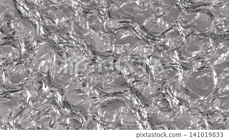 Melting silver metal liquid waves 3D Rendering Melting silver metal liquid waves 3D Rendering 141019833