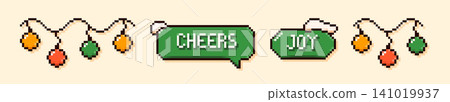 Xmas color stickers. Xmas color stickers. 141019937