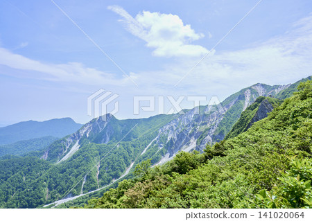 Fresh greenery in May and Mt. Daisen and Mt. Kengamine (both from the summer hiking trail) Fresh greenery in May and Mt. Daisen and Mt. Kengamine (both from the summer hiking trail) 141020064