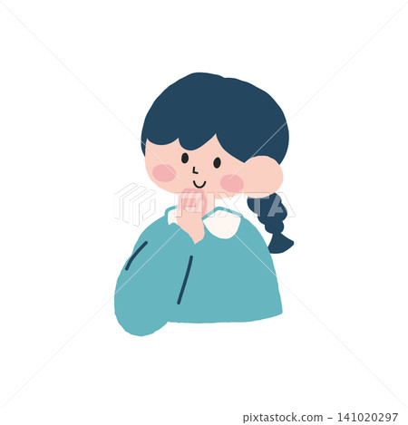 一張女性上半身在滿意結局後的示意圖。 一張女性上半身在滿意結局後的示意圖。 141020297