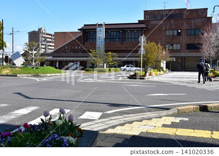 Omihachiman Station North Exit and surrounding streetscape, Shiga Prefecture Omihachiman Station North Exit and surrounding streetscape, Shiga Prefecture 141020336