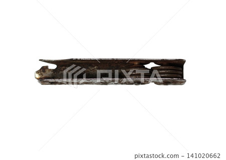 A rusty can opener and a knife sharpener A rusty can opener and a knife sharpener 141020662