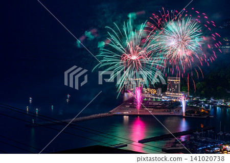 [Shizuoka Prefecture] Atami's million-dollar night view and seaside fireworks festival 141020738