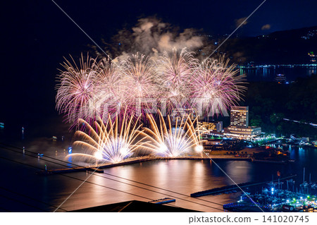 [Shizuoka Prefecture] Atami's million-dollar night view and seaside fireworks festival 141020745