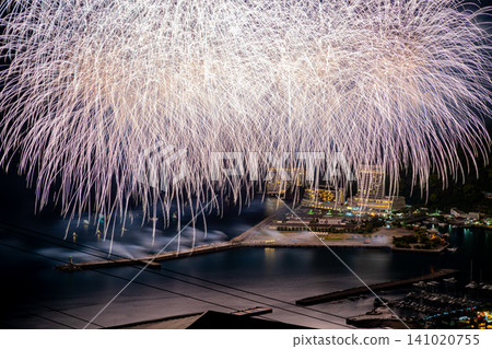 [Shizuoka Prefecture] Atami's million-dollar night view and seaside fireworks festival 141020755