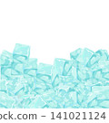 A refreshing ice illustration perfect for summer, ideal as a background for advertisements for cooling products and beverages. 141021124