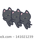 Three Dancing Cats Kuro 141021239
