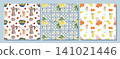 Amalfi Pattern Set. Food Tile Beach Summer 141021446