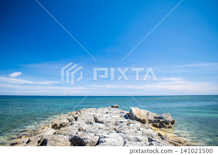 Scenery of Nerome Beach in Ogimi Village, Okinawa Prefecture Scenery of Nerome Beach in Ogimi Village, Okinawa Prefecture 141021500