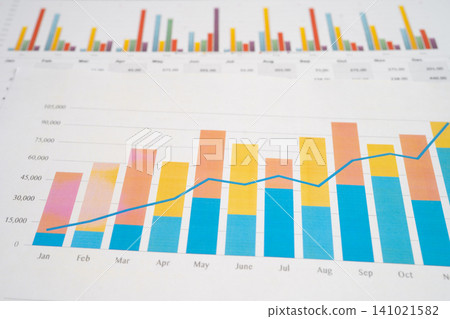 Chart graph paper. Finance, account, statistic, investment data economy, stock exchange business. Chart graph paper. Finance, account, statistic, investment data economy, stock exchange business. 141021582