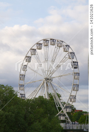 Ferris wheel at fairground Ferris wheel at fairground 141021626