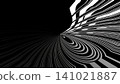 Converging lines like a spatial warp, sunburst 141021887
