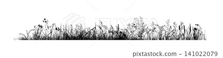 Grass silhouette vector isolated on white background nature design illustration of grass plant pattern greenery artwork Hand drawn. Not AI, vector illustration. Grass silhouette vector isolated on white background nature design illustration of grass plant pattern greenery artwork Hand drawn. Not AI, vector illustration. 141022079