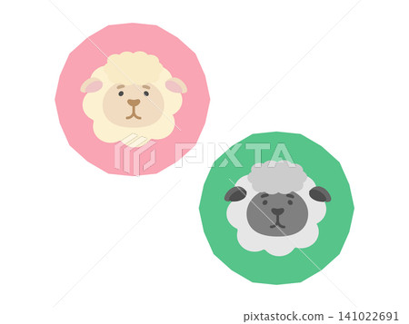 Sheep icon illustration set Sheep icon illustration set 141022691