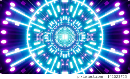Geometric Art of Symmetry Pattern Shining Lights 141023723