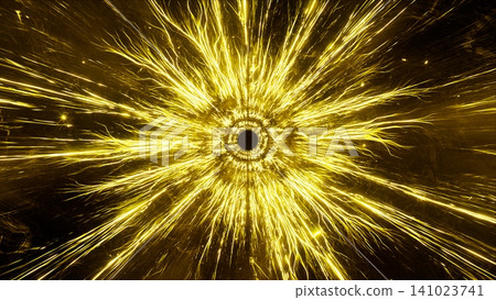 Glowing Yellow Electric sprite Burst 141023741