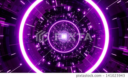 Purple Light Cyber Tunnel Purple Light Cyber Tunnel 141023943