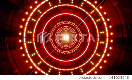 Red Light Tunnel Background Red Light Tunnel Background 141023948