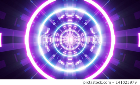 Shimmering Light Tunnel Background Shimmering Light Tunnel Background 141023979