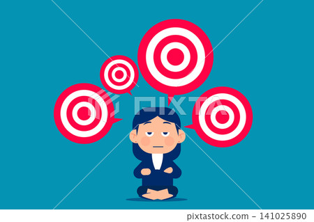 Business target planing. Thinking target business concept. 141025890