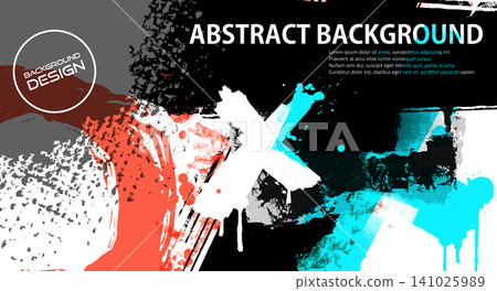 Abstract graffiti banner with colorful elements, paint splashes, scribbles and throw up pieces. Street art background vector illustration. Abstract graffiti banner with colorful elements, paint splashes, scribbles and throw up pieces. Street art background vector illustration. 141025989