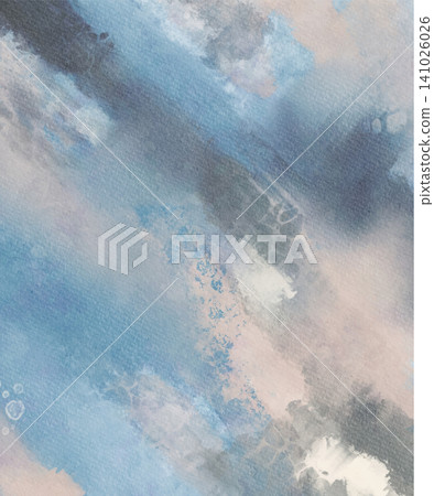 Soft Blue Gray Watercolor Banner Abstract Vector Soft Blue Gray Watercolor Banner Abstract Vector 141026026