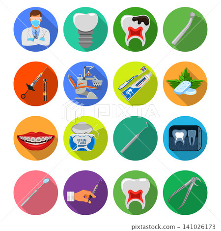 Set Dental Services Icons Set Dental Services Icons 141026173