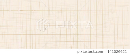 Soft beige linen texture background with thin burlap crosshatch lines. Minimalist beige fabric pattern with woven cloth structure for notebook cover. Natural vector linen weave in warm neutral tan Soft beige linen texture background with thin burlap crosshatch lines. Minimalist beige fabric pattern with woven cloth structure for notebook cover. Natural vector linen weave in warm neutral tan 141026621