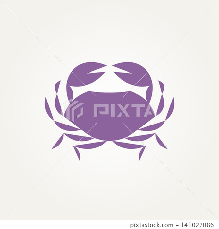 isolated crab silhouette icon logo template vector illustration design. minimalist simple fish restaurants, sea crab, seafood logo concept isolated crab silhouette icon logo template vector illustration design. minimalist simple fish restaurants, sea crab, seafood logo concept 141027086