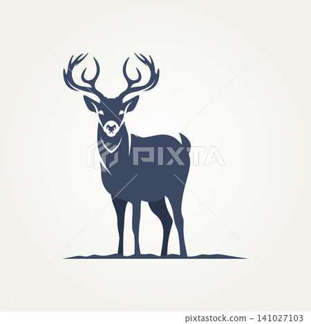 isolated wild deer icon logo template vector illustration design isolated wild deer icon logo template vector illustration design 141027103