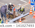 Road excavation, sewer laying and repair work, earth retention, sheet piles, lifelines, resin pipes, reinforced plastic pipes, FRPM pipes, PVC pipes 141027493