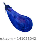Eggplant painted in watercolor (26706 pixels) 141028042