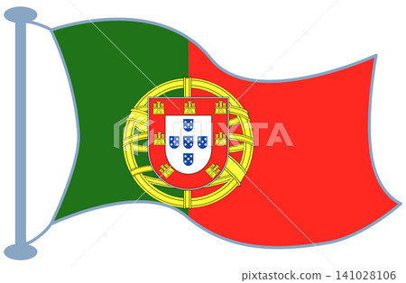 Portugal Flag Icon Set with Various Shapes and Banners Portugal Flag Icon Set with Various Shapes and Banners 141028106
