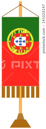 Portugal Flag Icon Set with Various Shapes and Banners 141028147