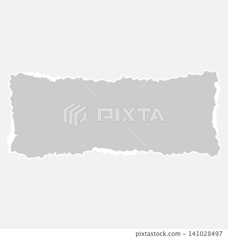 Horizontal Torn Paper Frame Vector Graphic Element Horizontal Torn Paper Frame Vector Graphic Element 141028497