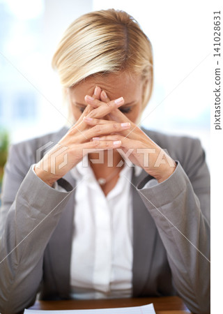 Lawyer, woman and stress with headache in office with hands, worry and tired of case investigation. Advocate, attorney and person with burnout, frustrated and fatigue with legal paperwork at law firm Lawyer, woman and stress with headache in office with hands, worry and tired of case investigation. Advocate, attorney and person with burnout, frustrated and fatigue with legal paperwork at law firm 141028631