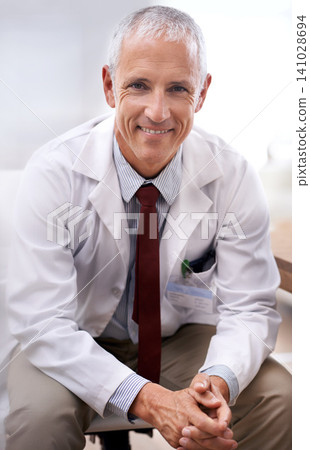 Portrait, senior doctor and smile of man in hospital for healthcare, wellness or working in Australia for career. Happy, medical professional and surgeon, expert or physician in clinic for service Portrait, senior doctor and smile of man in hospital for healthcare, wellness or working in Australia for career. Happy, medical professional and surgeon, expert or physician in clinic for service 141028694