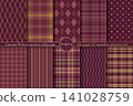 Autumn/Winter Swatch Pattern Collection (10 seamless purple patterns) 141028759