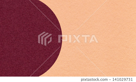 Light peach paper texture background with dark wine semicircle and copy space for banner, presentation, template Light peach paper texture background with dark wine semicircle and copy space for banner, presentation, template 141029731