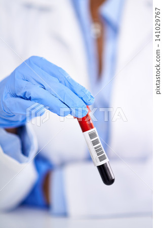 Scientist, hands and blood test in laboratory for research of DNA, virus and analysis or medical study in closeup. Professional medical person or expert with sample, tube or red liquid for health Scientist, hands and blood test in laboratory for research of DNA, virus and analysis or medical study in closeup. Professional medical person or expert with sample, tube or red liquid for health 141029767